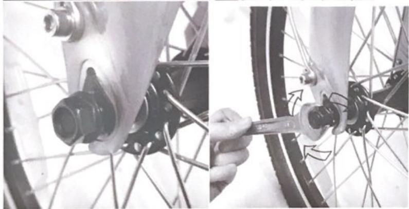 VESA vtVeloElectriqueURBANBLANC - MONTAGE DE LA ROUE AVANT - 2