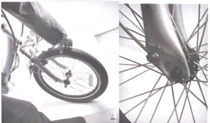 VESA vtVeloElectriqueURBANBLANC - MONTAGE DE LA ROUE AVANT - 1
