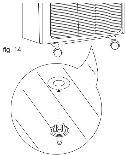 DELONGHI PAC-S1200F HP BLANC - DISPOSITION DE L'UNITÉ EXTERIEURE - 3
