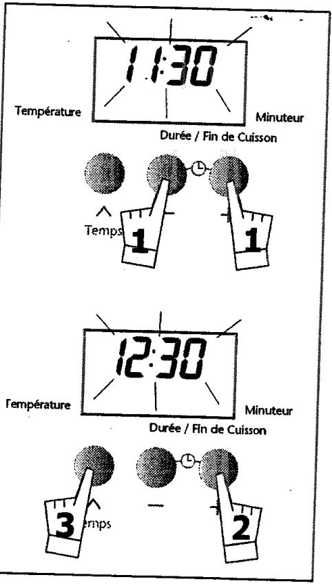 SAUTER SFE 410 BF1 - b) Remise à l'heure de l'horloge - 2