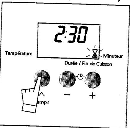 SAUTER SFE 410 BF1 - Votre four est équipé d'une minuterie électronique indépendante du fonctionnement du four permettant de décompter un temps. - 1