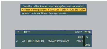 SAGEM DT570PB - Arrête un enregistrement en cours - 1