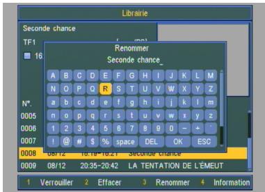 SAGEM DT570PB - Renommer un enregistrement - 1