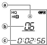 OLYMPUS VN-120 - Informations de l'écran ACL - 2