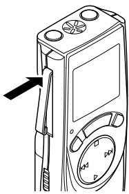 OLYMPUS VN-120 - Utilisation de la pince - 1