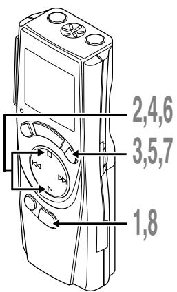 OLYMPUS VN-120 - Réglage de l'heure/date (TIME) - 1
