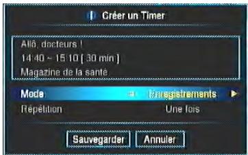 CGV 70005 ESAT HD-W2 - Programmation d'enregistrement (Timer) par le guide des programmes - 1
