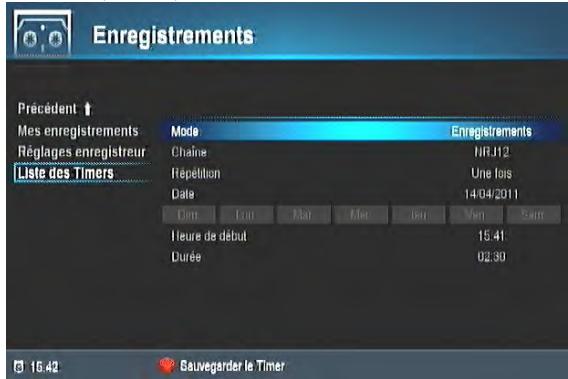 CGV 70005 ESAT HD-W2 - Programmer un enregistrement (timer) - 1