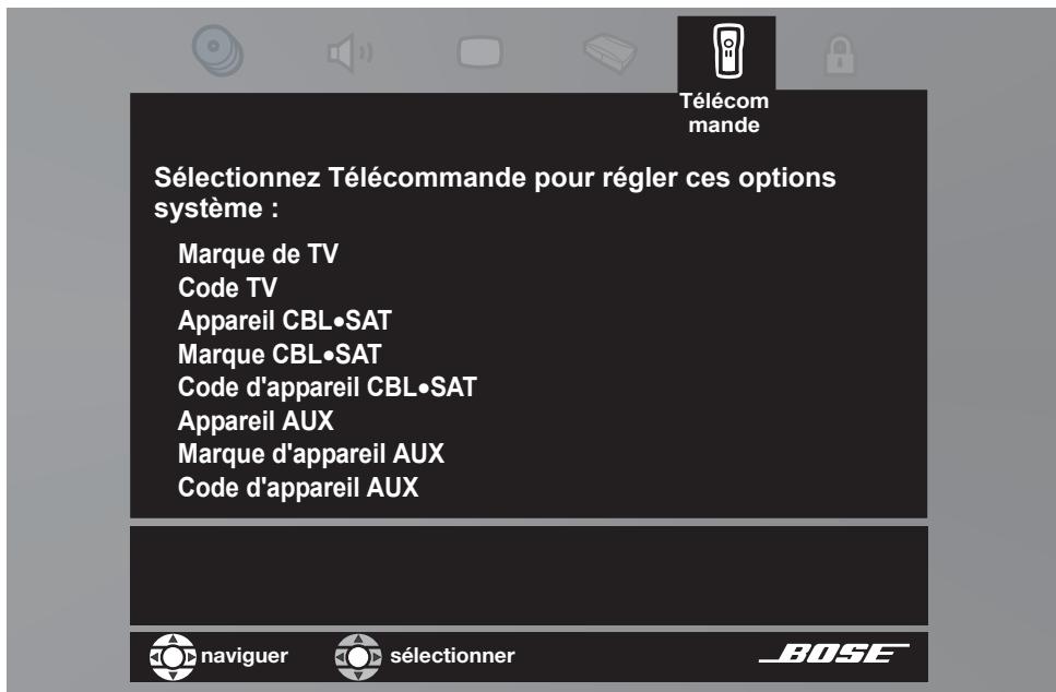 BOSER 3.2.1 - Options de la télécommande - 1