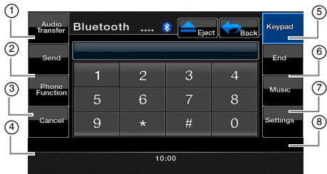 CLARION VZ402E - Selection du mode Bluetooth - 1