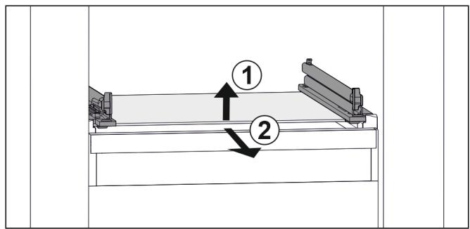 LIEBHERR FNE5207-22 - Retirer / insérer la tablette en verre - 1