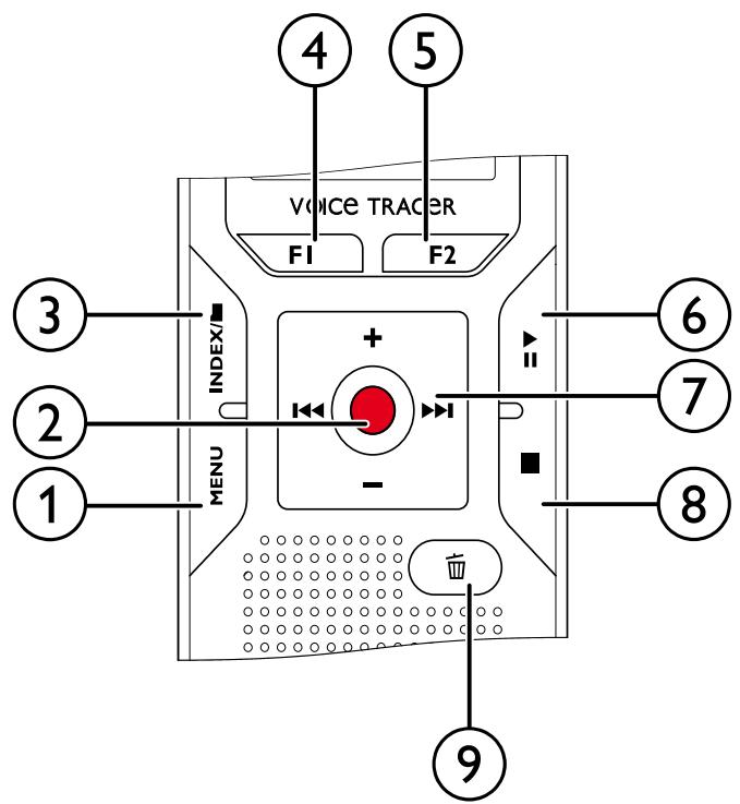 PHILIPS DVT6010 - Boutons - 1