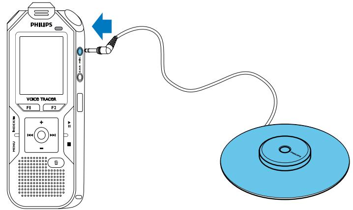 PHILIPS DVT6010 - Utiliser le microphone de réunion - 2