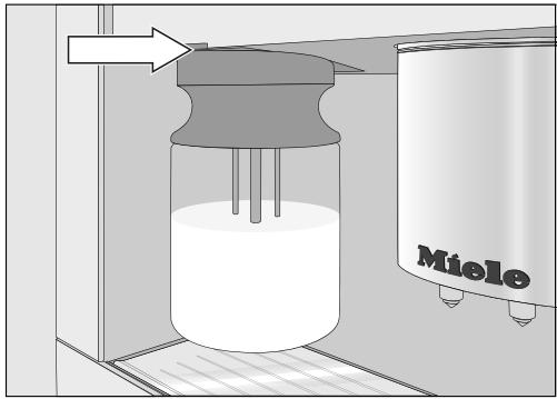MIELE CVA6805BW - Conseils relatifs au pot à lait - 2