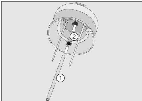 MIELE CVA6805BW - Démonter le couvercle du pot à lait et nettoyer à l'aide du goupillon. - 1