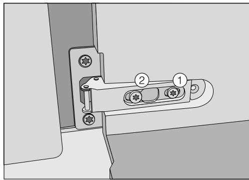 MIELE CVA6805BW - Régler les charnières de porte - 1