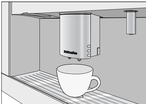 MIELE CVA6805BW - Activer ou désactiver le réglage en hauteur de la distribution - 1