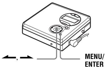 SONY MZ-R410 - Vérification de la durée restante ou de la position de lecture - 1