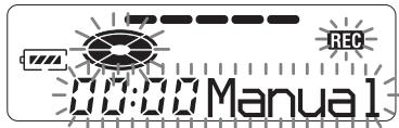 SONY MZ-R410 - Réglage manuel du niveau d'enregistrement (enregistrement manuel) - 2