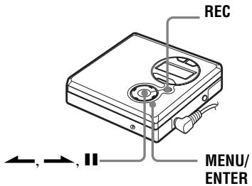 SONY MZ-R410 - Réglage manuel du niveau d'enregistrement (enregistrement manuel) - 1