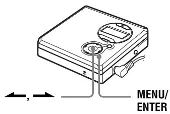 SONY MZ-R410 - Réglage des graves et des aigus (Digital Sound Preset) - 1