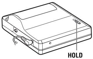 SONY MZ-R410 - Verrouillage des commandes (HOLD) - 1