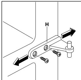 FAURE FRB 29S BLANC - Pour changer le sens d'ouverture des portes - 5