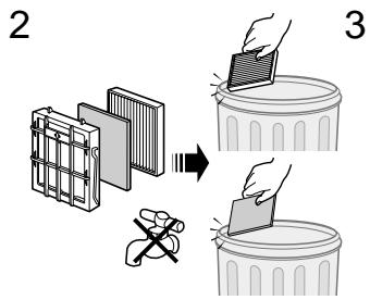 SAMSUNG STARDUSCT SC 750 - NETTOYAGE DU FILTRE INTERNE - 2