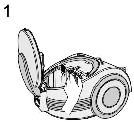 SAMSUNG STARDUSCT SC 750 - NETTOYAGE DU FILTRE INTERNE - 1