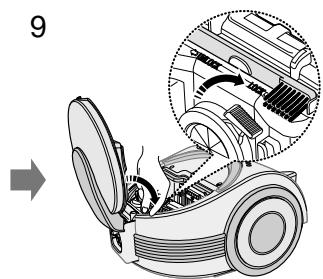 SAMSUNG STARDUSCT SC 750 - - VIDER LE FILTR-CASSETTE - 11