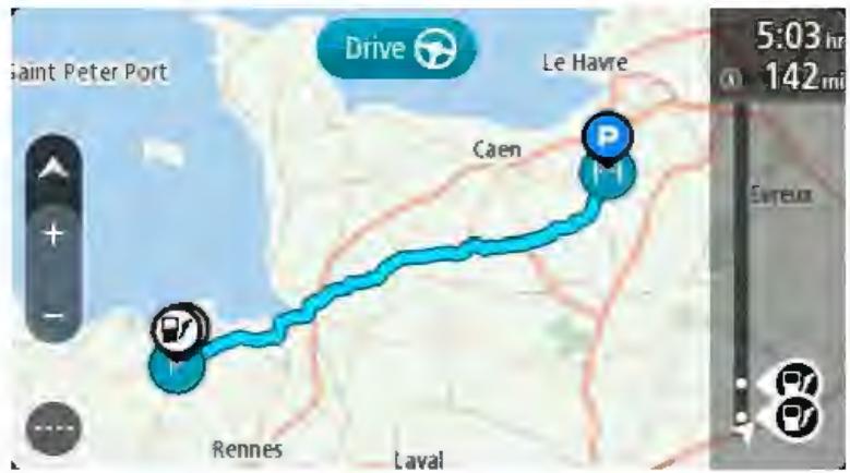TOMTOM ViA 53 - Naviguer à l'aide d'un parcours - 1