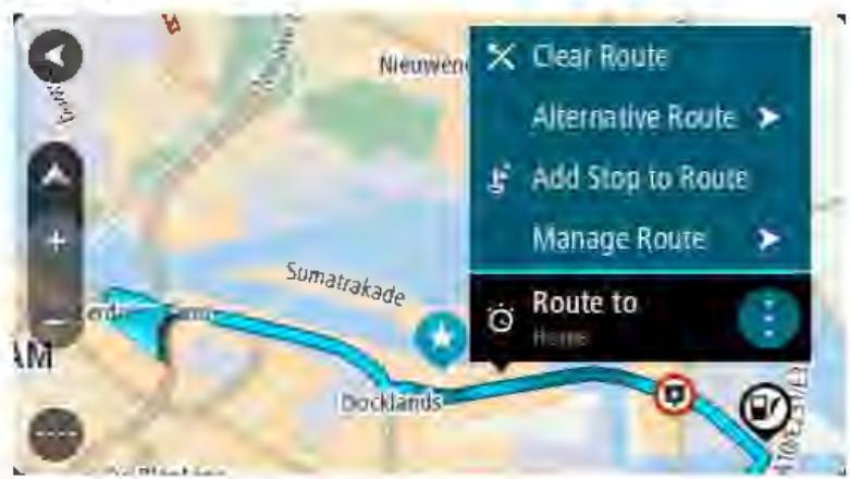 TOMTOM ViA 53 - Ajouter un arrêt à un parcours enregistré à l'aide de la carte - 1