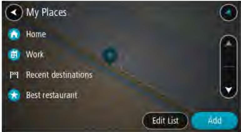 TOMTOM ViA 53 - Sélectionnez Mes destinations. - 2
