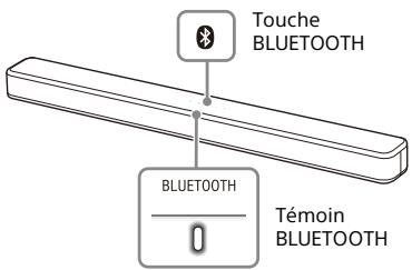 SONY HTSF150 - Appuyez sur la touche BLUETOOTH de l'enceinte-barre et maintenez-la enforcée pendant 5 secondes. - 1