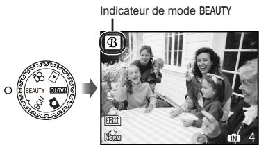 OLYMPUS MJU9000 - Reglez la molette mode sur BEAUTY. - 1