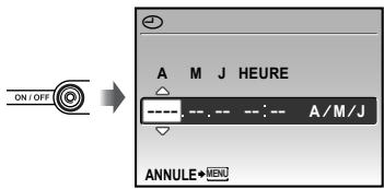 OLYMPUS MJU9000 - Appuyez sur la touche ON/OFF pour allumer l'appareil photo. - 1
