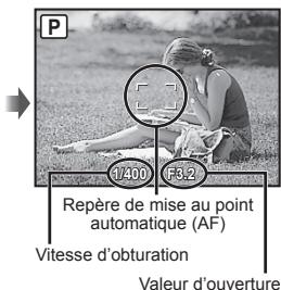 OLYMPUS MJU9000 - Enoncez le déclencheur à mi-course pour faire la mise au point sur le sujet. - 2