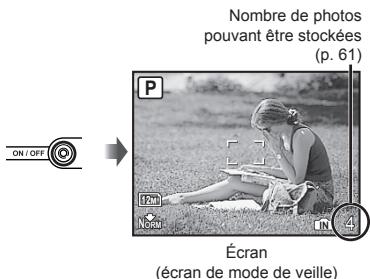OLYMPUS MJU9000 - Appuyez sur la touche ON/OFF pour allumer l'appareil photo. - 1