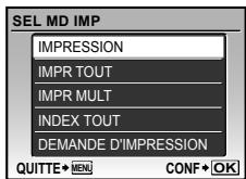 OLYMPUS MJU9000 - 10Utilisez pour selectionner [IMPRESSION],puis appuyez sur la touche OK FUNC. - 1