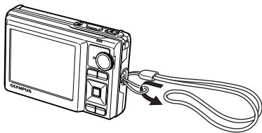 OLYMPUS MJU9000 - Fixer la courroie - 1