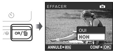 OLYMPUS MJU9000 - Effacer des photos pendant la lecture (effacement d'une seule photo) - 1