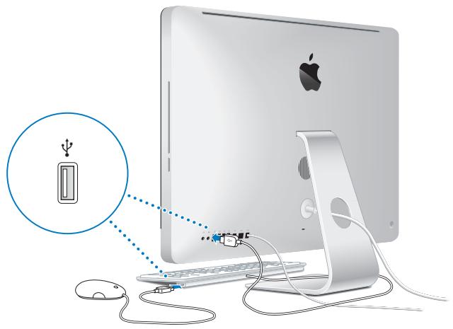 APPLE MR452FN - Étape 3: connectez le clavier et la souris. - 1