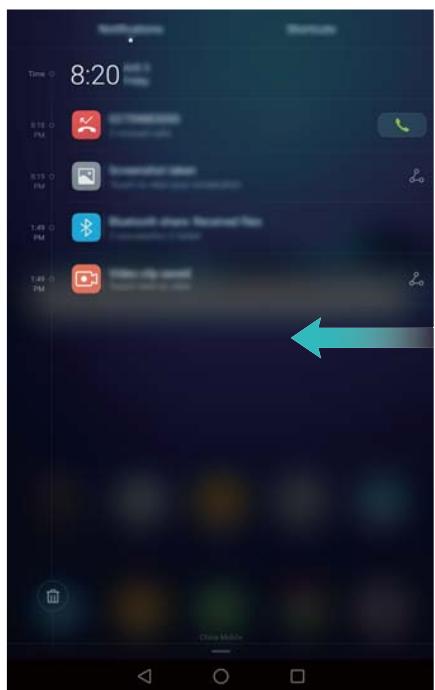 HUAWEI MEDIAPAD M3 WIFI - Panneau de notification - 1