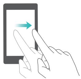 HUAWEI MEDIAPAD M3 WIFI - Mouvements sur l'écran tactile - 4