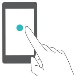 HUAWEI MEDIAPAD M3 WIFI - Mouvements sur l'écran tactile - 1