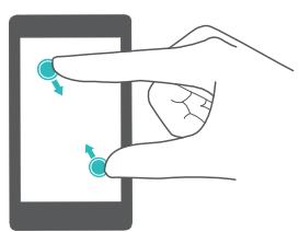 HUAWEI MEDIAPAD M3 WIFI - Mouvements sur l'écran tactile - 7