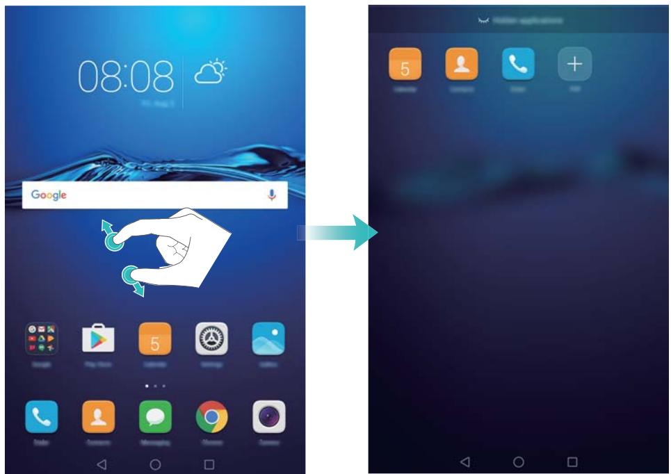 HUAWEI MEDIAPAD M3 WIFI - Masquer des applications - 1