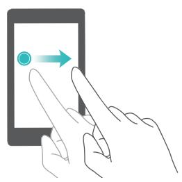 HUAWEI MEDIAPAD M3 WIFI - Mouvements sur l'écran tactile - 5