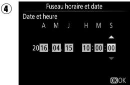 NIKON 13400 + 18-55 + HOUSSE - Reglez l'horloge de l'appareil photo. - 4