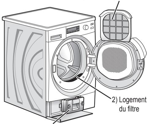PANASONIC NH-P80G1WFRC - Emplacements des filtres - 1